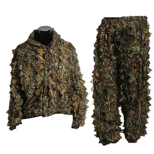 Tactical Ghillie Suit Tactical shelter Bird watching Sniper Ghillie Suit Leaf Camouflage Set Clothes