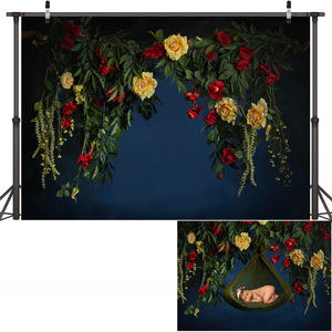 Fiori Little Baby compleanno foto artistiche sfondo tinta unita neonati bambini ritratto fotografia sfondo Studio fotografico - Product Image 5