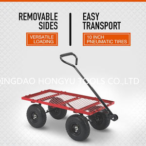 Chariot de jardin en acier robuste de 400lb avec chariot à outils de capacité de charge de 300kg - Product Image 4