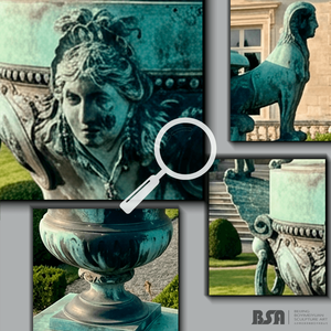 Металлическая бронзовая скульптура-кашпо в виде сфинкса, медная ваза-кашпо для декора виллы и двора - Product Image 2