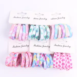 Personalizzazione 6PCS/Sett fasce per capelli elastici per ragazze carine Scrunchies porta coda di cavallo elastici accessori per capelli per bambini dolci