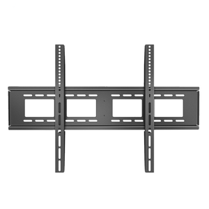 Support mural TV articulé inclinable robuste à double bras en métal noir, design à double crochet en forme de H avec trous circulaires - Product Image 4