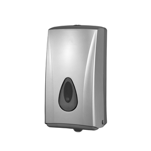 Dispensador <span class=keywords><strong>de</strong></span> lenços duplos <span class=keywords><strong>de</strong></span> 2 rolos em plástico ABS branco prateado para banheiro montado na parede - Product Image 2