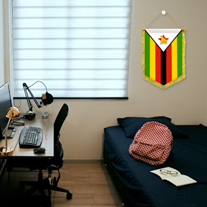 Wholesale Mini Pennant Car Flags 20x30cm Zambia Wall Decor <b>Small</b> Ornaments Hanging Digital Printing - Product Image 4