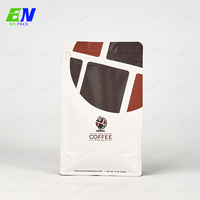 Sachets refermables à fond plat de 12 oz, 16 oz, 32 oz, haute barrière, écologiques, entièrement recyclables, finition mate, qualité alimentaire, pour grains de café