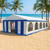 Tente de réception populaire à toit transparent, complète avec tables, chaises et éclairage, en aluminium léger, pour les événements et les séances de photographie en extérieur