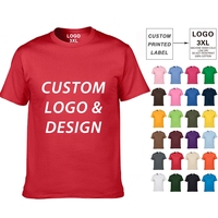 Kaos Pria Custom 100% Katun Lengan Pendek Ukuran Besar O-Neck Polos Untuk Santai Olahraga Aktivitas Luar Ruangan