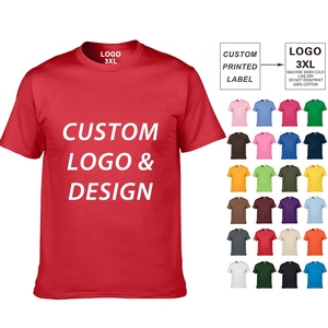 เสื้อยืดแขนสั้นสำหรับผู้ชายเสื้อยืดแบบสั่งทำลาย100% เสื้อยืดผ้าฝ้ายพิมพ์สกรีนลายสำหรับผู้ชาย - Product Image 1