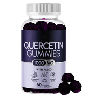 Gummies de Quercétine à Marque Blanche OEM, Vitamine et Extrait de Sureau, Complément Alimentaire pour le Soutien Immunitaire