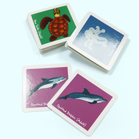 Cartes mémoire éducatives personnalisées imprimées avec des motifs recyclés, jeu de table portable pour enfants