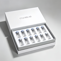 Caja Rígida con Tapa Magnética Personalizada, Caja de Empaque Individual/Doble para Viales de Inyección de Péptidos Cosméticos