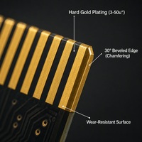 Carte de circuit imprimé Gold Finger