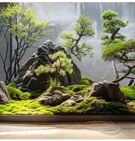 Plante artificielle en mousse verte en pot, haute simulation, en nylon, pour bricolage, artisanat, jardinières décoratives, centres de table de mariage