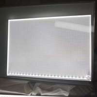 GAOLIANGGUANG GLG-DGB-01 Plaque de guidage de lumière PMMA à points laser pour panneau LED, plaque acrylique LGP ultra-mince, taille personnalisée