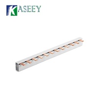 Bloques de terminales de barra colectora de cobre tipo C45 para disyuntores de 50A/63A/80A/100A, equipo de distribución de energía para el hogar