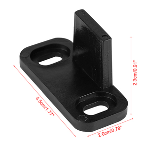 RHETECH Ajustable Negro <span class=keywords><strong>Hierro</strong></span> Forjado y Latón Puerta Corredera <span class=keywords><strong>de</strong></span> Granero Guía <span class=keywords><strong>de</strong></span> Suelo Tornillo Instalación Herrajes <span class=keywords><strong>para</strong></span> <span class=keywords><strong>Puertas</strong></span> <span class=keywords><strong>de</strong></span> Madera <span class=keywords><strong>de</strong></span> Granero - Product Image 6
