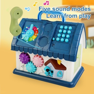 Samtoy éducation précoce Montessori Puzzle jeu multifonction jouet <span class=keywords><strong>maison</strong></span> bébé apprentissage jouets activité Cube pour les enfants - Product Image 4