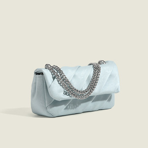 Women's 2025 Spring New Casual Geometric Pattern Handbag <b>Sweet</b> and Cute Chain <b>Small</b> Square <b>Bag</b> Shoulder/Crossbody <b>Bag</b> - Product Image 4