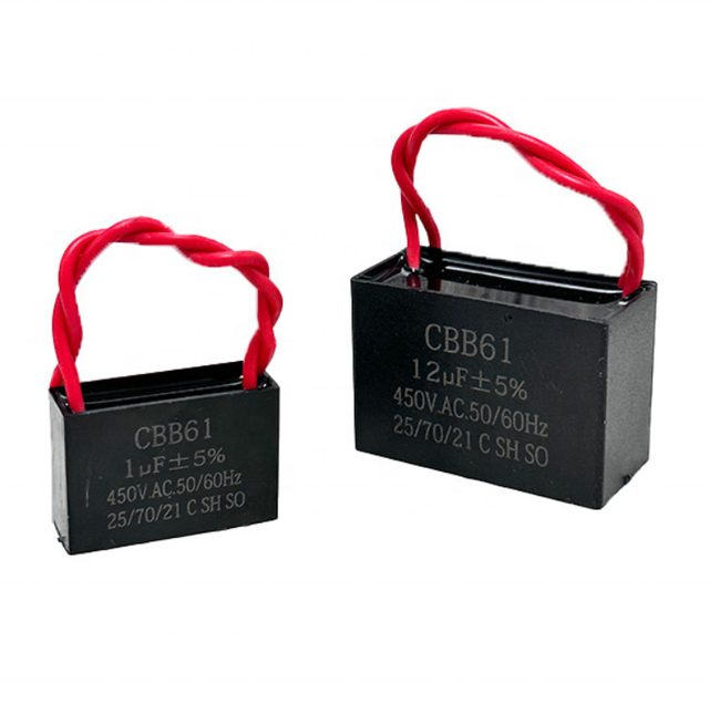 CBB61 Motor Start Capacitor 1-10UF 250V-450V AC for Ceiling Fan Air Conditioner Range Hood Washing Machine Pump
