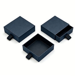 Scatole Regalo di Lusso Personalizzate in Cartone Kraft, Sottili con Cassetto Scorrevole per Profumi, Cosmetici e Gioielli - Product Image 1