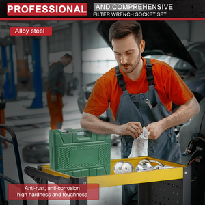 35 Pcs Cup Loại Lọc Dầu Cờ Lê Thiết Lập Xe Sửa Chữa Công Cụ Cho Dễ Dàng Lọc Dầu Loại Bỏ Bao Gồm Mũ Cờ Lê Cho Dầu Xe Thay Đổi - Product Image 2