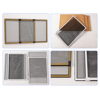 Lot de 2 moustiquaires horizontales réglables pour fenêtre coulissante de 21 à 37 pouces pour fenêtres de cuisine.