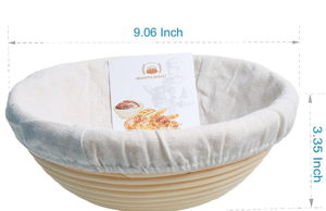 Kit de démarrage de levain en verre conique avec paniers de levage en rotin pour la fabrication artisanale du <span class=keywords><strong>pain</strong></span>, idéal pour les cadeaux - Product Image 4