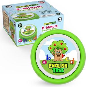 Temporizador de cepillo de dientes musical para niños, temporizador de 2 minutos para cepillarse los dientes con luces, juguetes educativos para el cuidado dental con canciones - Product Image 1