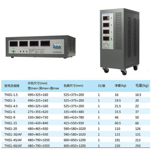 Stabilisateur de tension basse tension 380V entièrement automatique de haute précision Chint TNS1, alimentation électrique AC industrielle et commerciale haute puissance - Product Image 4