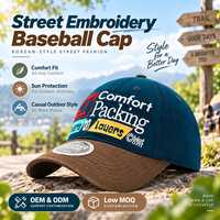 Casquette de baseball sportive unisexe en coton 100% inspirée du style coréen, motif léopard, broderie de lettres, streetwear décontracté pour événements, petite taille