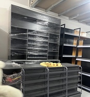 Étagère de présentation de supermarché robuste à 5 niveaux double face, revêtement en poudre époxy, métallique horizontale, 95 cm, 400 kg