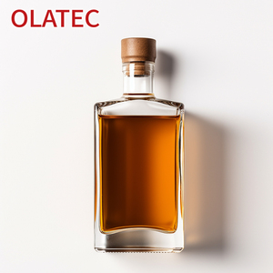 Bouteille en verre cylindrique givrée de luxe personnalisée OLATEC avec bouchon <span class=keywords><strong>à</strong></span> vis pour Baijiu et vin blanc premium - Product Image 1