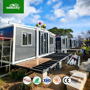 Maison conteneur extensible, maison <span class=keywords><strong>mobile</strong></span> portable, fabriquée pour les dortoirs de travailleurs et les abris d'urgence - Product Image 2