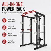 Demi-support de puissance de gymnastique à domicile, équipement de gymnastique multiple, cadre de Fitness, support de squats
