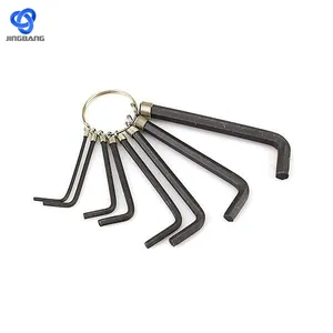 Shank chủ hợp kim màu đỏ 12 răng ngắn tay Hex Key Set dài Hex Key