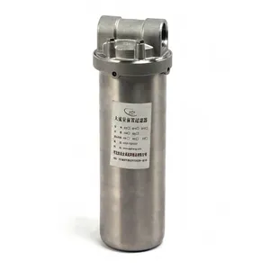 Industrial Stainless Steel Cartridge Filter Housings 10'' 20'' 30'' Pre Water Purification Filter Housing Home Use Water Tank