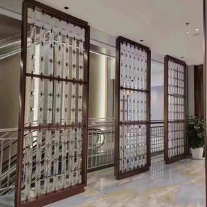 Paravents mobiles de luxe en métal découpé au laser décoratif pour sculpture moderne Séparateurs de pièces art déco pour restaurants salons - Product Image 4