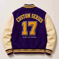 Veste universitaire personnalisée en chenille découpée au laser avec broderie, patch haute définition, veste de baseball Letterman, fabricant, hiver, unisexe