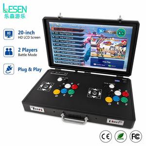Máquina de Juegos Arcade Portátil de 20 Pulgadas, Operada con Monedas, para el Hogar y Comercial, Consola de Escritorio para 2 Jugadores, Juego de Lucha - Product Image 1