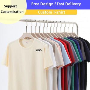 Camisetas Personalizadas de Algodón y Spandex de 220 g/m², Frescas al Tacto, Unisex, Lisas, de Secado Rápido, Transpirables, para Deportes, Trabajo y Uniformes - Product Image 2