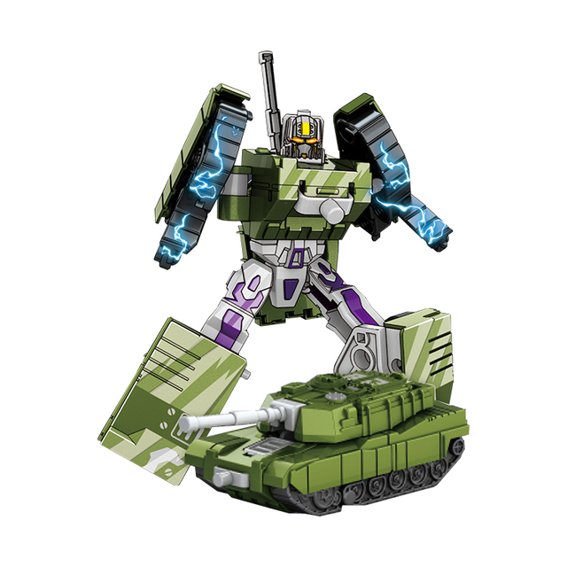 Transform Robot Toy 2 in 1 Changeable Car Robot DIY Robot Car Alloy Car Deformation Toy for Boys