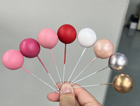 Großhandel Farbe 5pcs 2cm ~ 4cm Schaum kugeln für Kuchen Dekorieren Faux Balls für Cake Ball Dekoration
