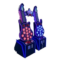 Machine d'arcade interactive à monnayeur pour deux joueurs, avec redédition de tickets et rythme musical, pour enfants