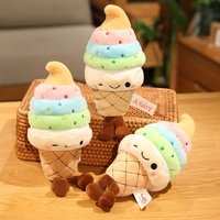 Peluche Super Douce et Mignonne en Forme de Sucette Glacée Arc-en-ciel, Remplissage Coton PP, Taille 31cm-50cm, Pour Enfants de 8 ans et plus et 14 ans et plus