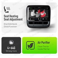 Vjoycar Écran arrière 7 "pour Tesla Model 3 Model Y 4K Multimedia Entertainment Screen AC Control Android Auto Car Accessories