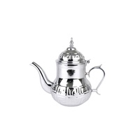 Dallah, cafetière et théière en acier inoxydable et chrome, style antique marocain, compatible induction, pour les amoureux