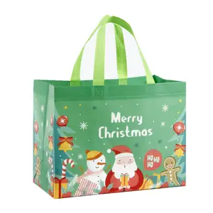 Многоразовая продуктовая сумка с принтом логотипов на заказ, переработанные пакеты Ecobag PP Spunbond, ламинированная ткань, сумка для покупок из нетканого материала