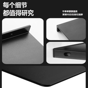 Bathroom <b>Wall</b> Mounted Storage Rack Rectangular No Drill Aluminum Vanity Tray For Personal Care Items - Product Image 4