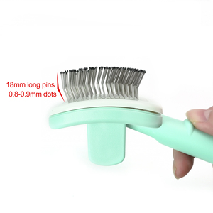Spazzola autopulente Baoli Long Pins <span class=keywords><strong>con</strong></span> punti per la pulizia profonda del pelo di cani e cuccioli, rimuove il pelo in eccesso - Product Image 5