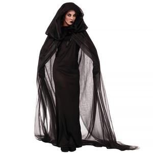 Disfraz de Halloween al por mayor en stock: Capa negra, disfraz de cosplay de novia fantasma, vampiro, bruja malvada - Product Image 3